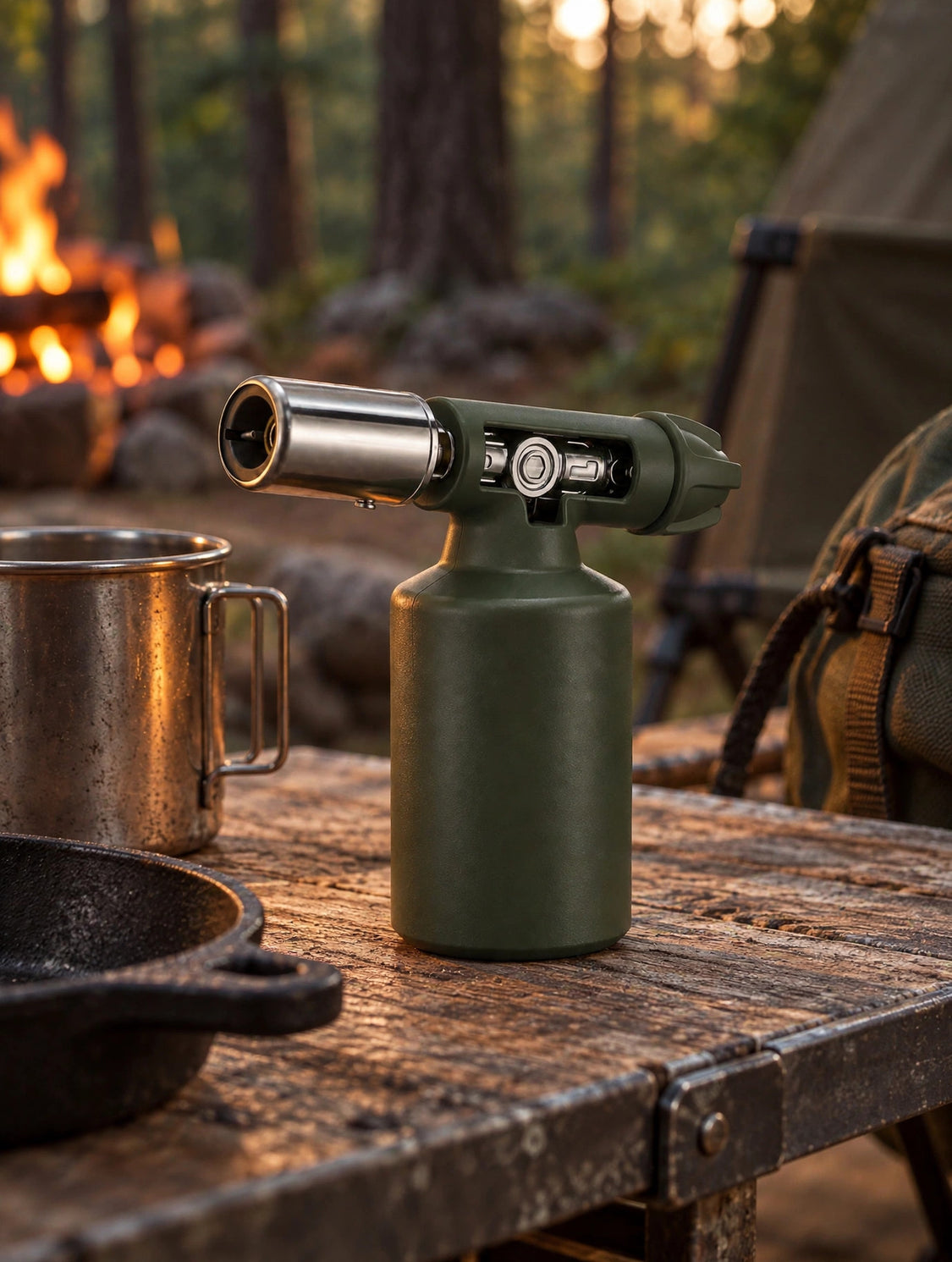 SG041 cylinder grenade torch outdoor still life