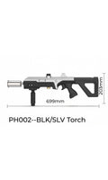 Premium Focus PH002 Tactical Torch Gun | Black & Silver | BBQ & Camping Fire Starter | Wholesale Only