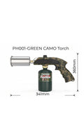 Focus PH001 Heavy-Duty Torch Gun | Green Camo | BBQ & Camping Fire Starter | Wholesale Only