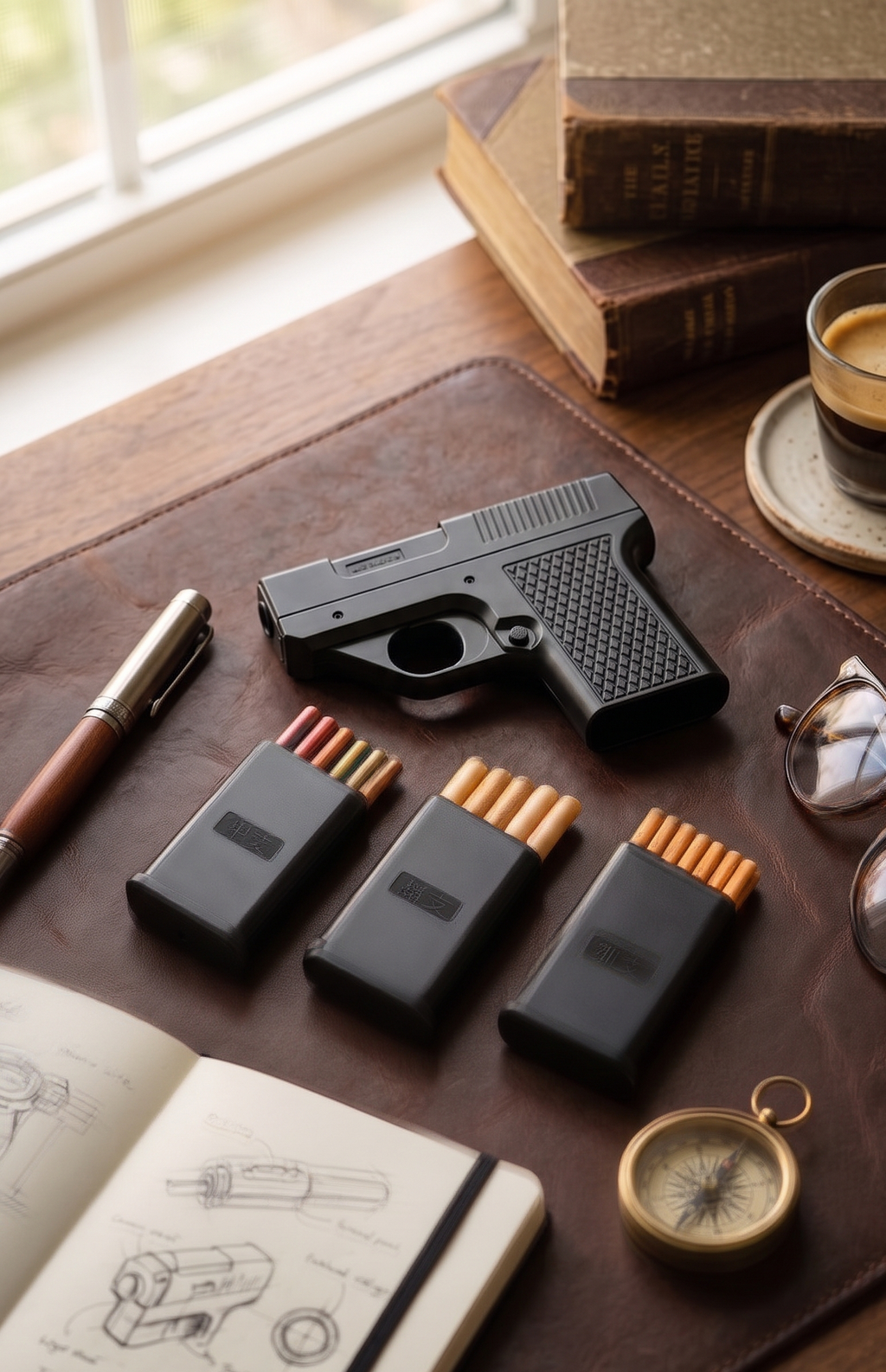 Premium YH096 Novelty Handgun Torch Lighter & Cigarette Case | Wholesale Exclusive