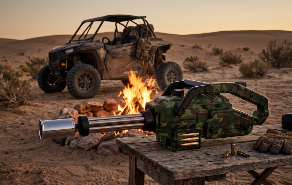 Wholesale PH003 Green Camo Torch Gun | Heavy-Duty Tactical Blowtorch for BBQ & Camping