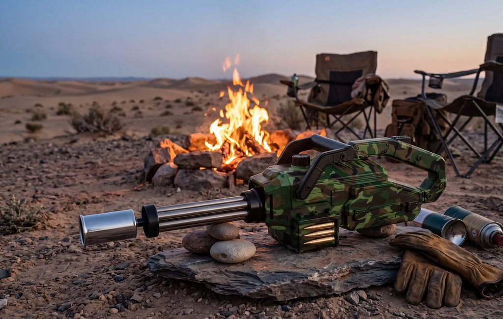 Wholesale PH003 Green Camo Torch Gun | Heavy-Duty Tactical Blowtorch for BBQ & Camping