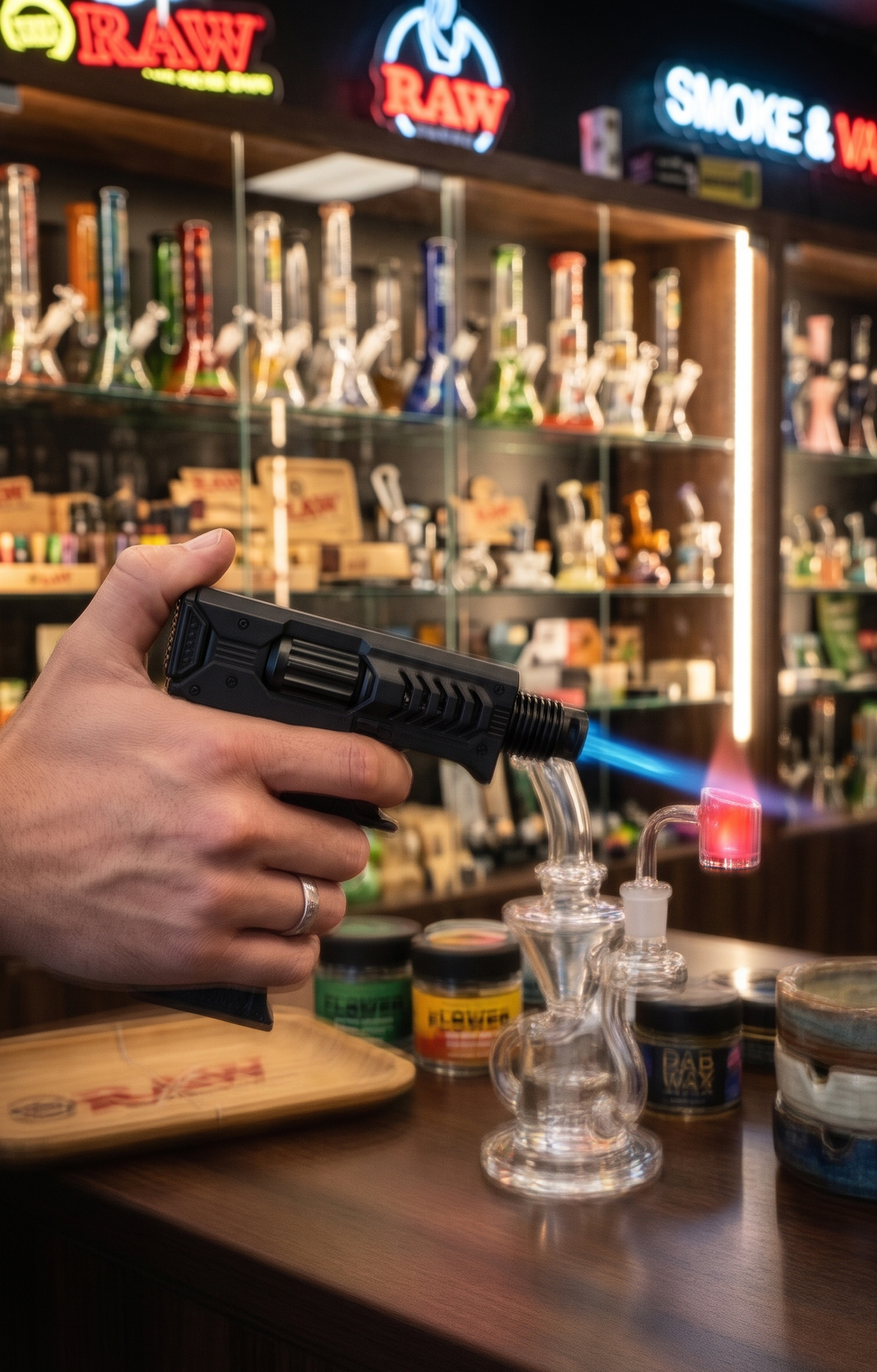 Premium SG015 Tactical Novelty Torch Lighter | Matte Black (Wholesale Exclusive)